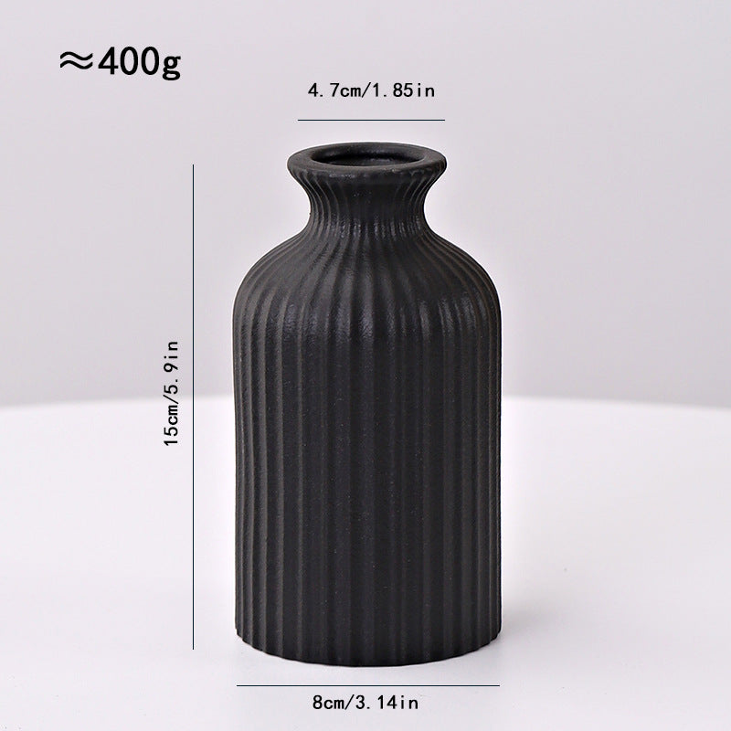 Ceramic Line Vase Nordic Minimalist Home Decor
