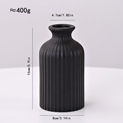 Ceramic Line Vase Nordic Minimalist Home Decor