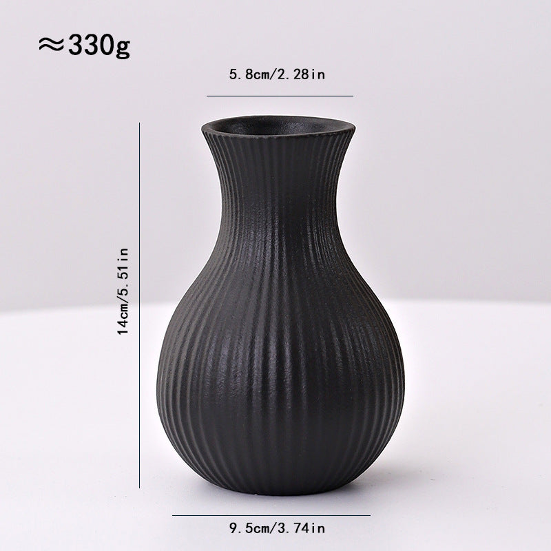 Ceramic Line Vase Nordic Minimalist Home Decor