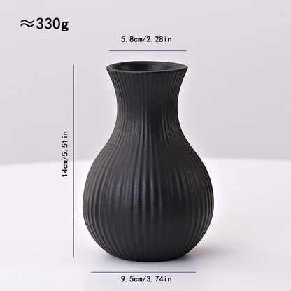 Ceramic Line Vase Nordic Minimalist Home Decor