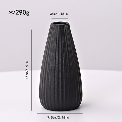 Ceramic Line Vase Nordic Minimalist Home Decor
