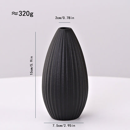 Ceramic Line Vase Nordic Minimalist Home Decor